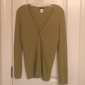 Jcrew cardigan XS light green