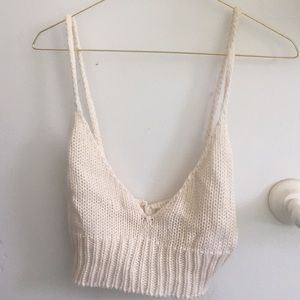 Brandy Melville crochet brallette/ crop top