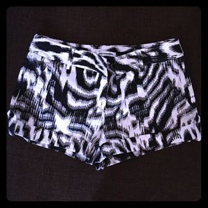 Black and white Express shorts