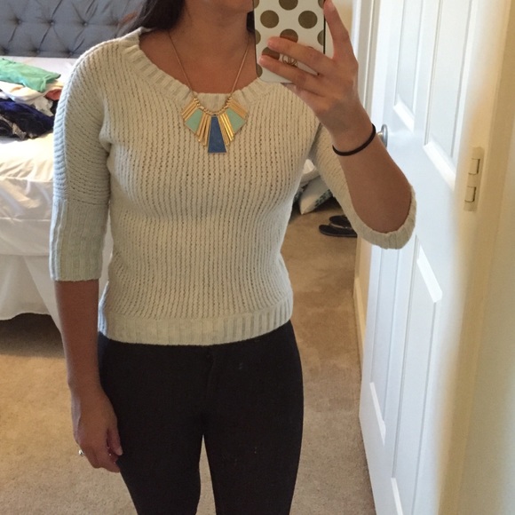 Express  XS white/cream sweater