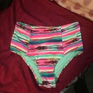 High waisted bathing suit bottoms