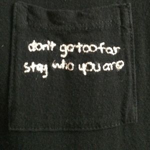 Really cute BM quote pocket tee