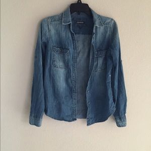 Express jean shirt/cover up