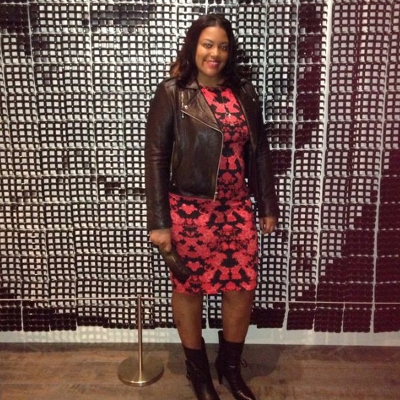 SOLD Red printed dress