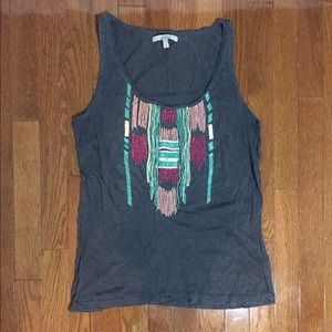 Zara Trafaluc beaded tank sz Med