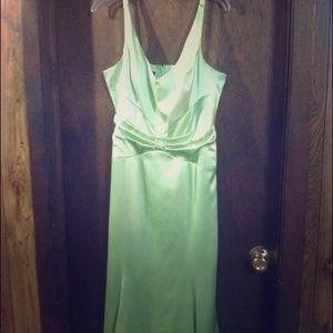 Lime green, prom dress