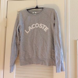 Lacoste Tops - Women's Lacoste Crew Neck Sweatshirt Lacoste Tops - Women's Lacoste Crew Neck Sweatshirt