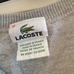 Lacoste Tops - Women's Lacoste Crew Neck Sweatshirt Lacoste Tops - Women's Lacoste Crew Neck Sweatshirt