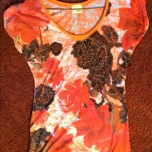 Day trip Orange Flower Tee