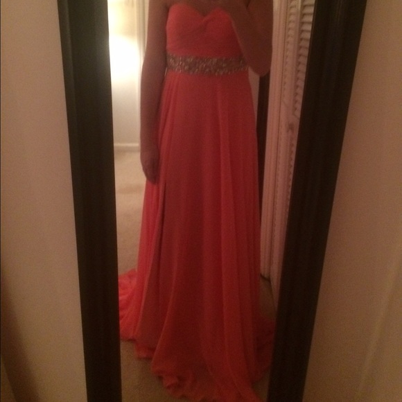 Pink prom dress