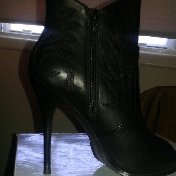 Peeptoe cowboy bootie