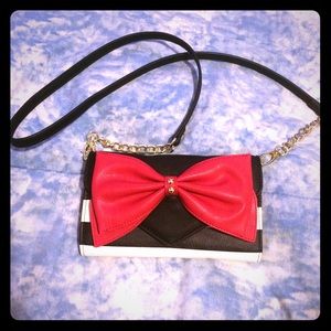 Betsy Johnson Stripe Envelope Clutch 👛🎀