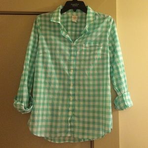 J Crew gingham shirt