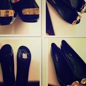 Ted Baker black flats