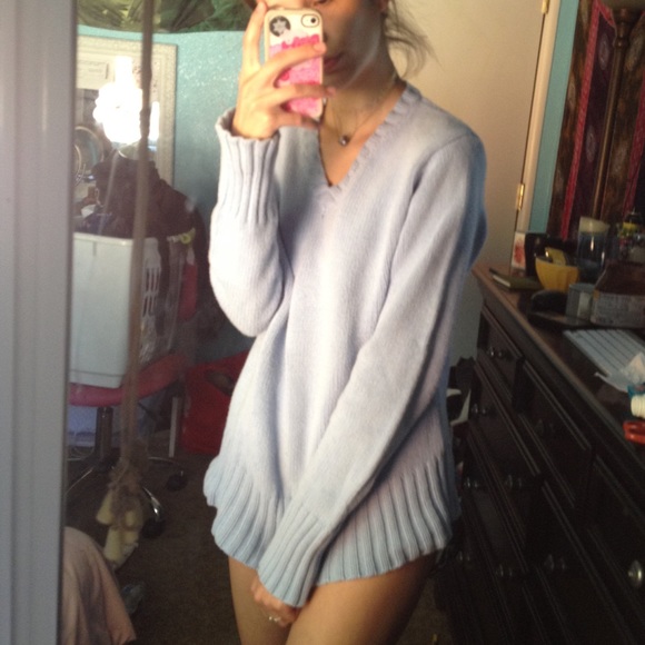 Baby Blue Oversized sweater🍼 - Picture 4 of 4