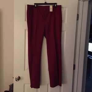 Banana Republic burgundy wool pants LINED
