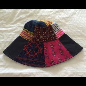 Free people floppy patchwork hat