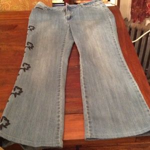 Embroidered jeans