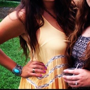 Free People Light Orange flowy dress