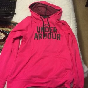 Under Armour Pink hoodie. Size Medium.