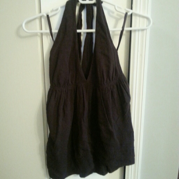 NWT BCBGeneration Tiered Halter Chocolate XS
