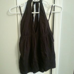 NWT BCBGeneration Tiered Halter Chocolate XS