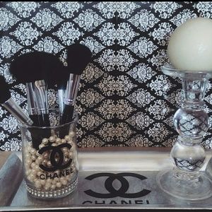 Tall Custom Designed Make-Up Brush Holder
