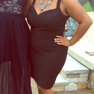 ASOS Tall Herve Leger Style Black Bandage Dress 14