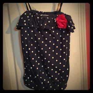 Cute flirty Aeropostale Polk a dot top