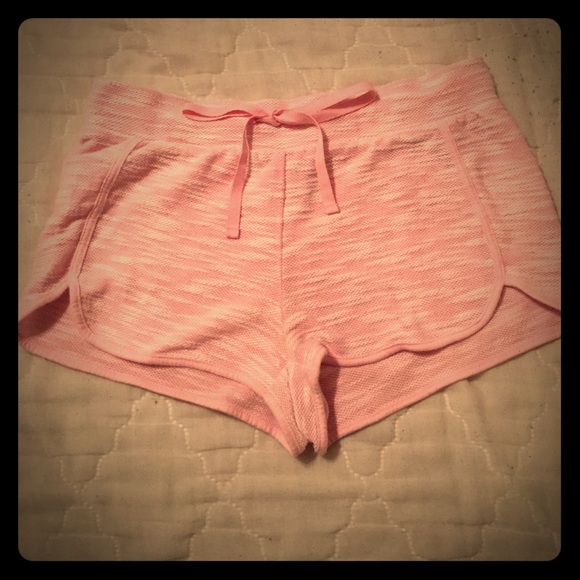 Pink workout shorts