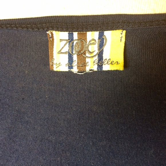 Zooey elegant oversized batwing cotton jersey top - Picture 4 of 4