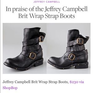 Jeffrey Campbell Brit Wrap Strap Boots