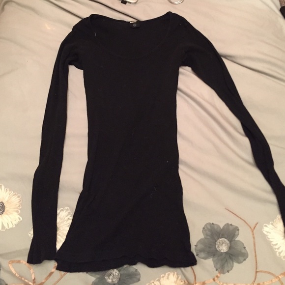 Urban Outfitters black ribbed long sleeve