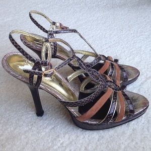 Nina high-heeled strappy platform sandals