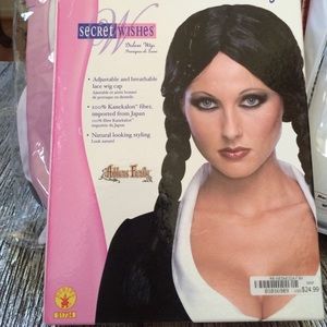 Premium wig "Wednesday " from Adams Family
