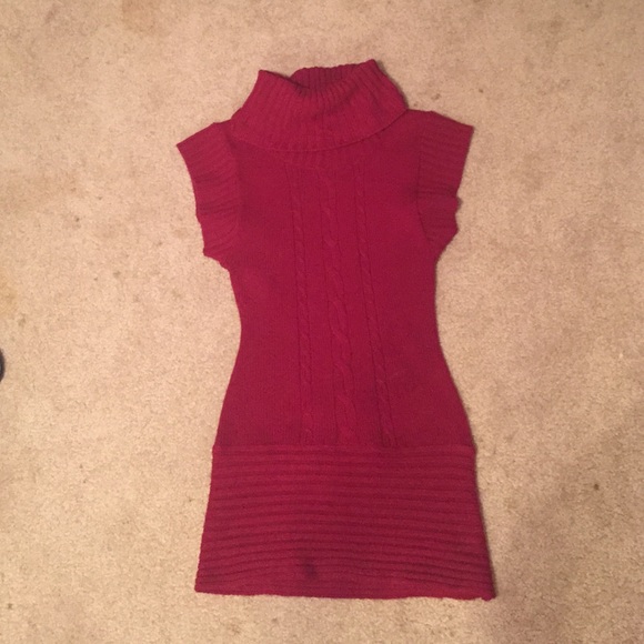 Red paint collection burgundy dress