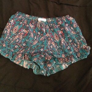 Paisley print shorts