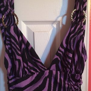 Sundress size m purple and black