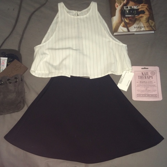 American Apparel Stripes crop top