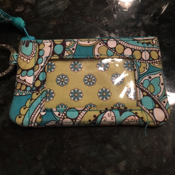 Vera Bradley zip up ID holder