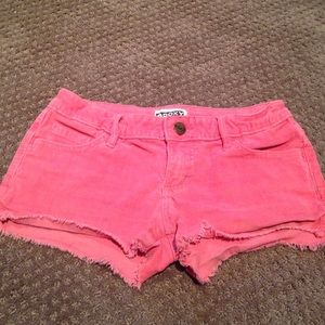 Coral pink shorts