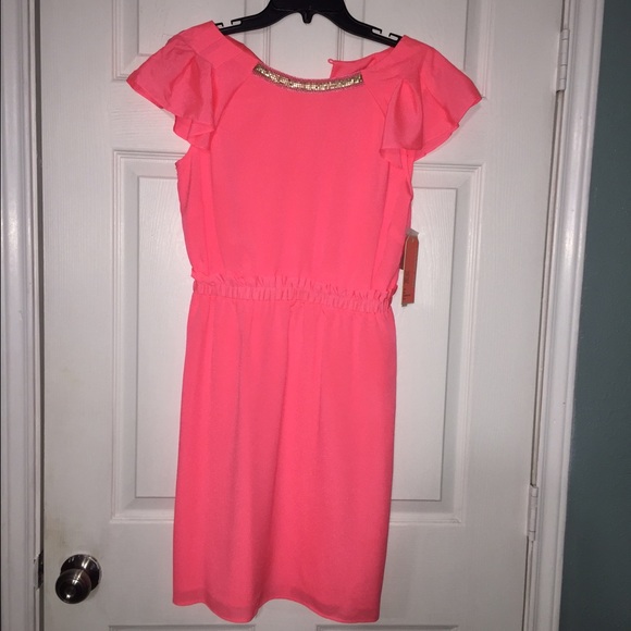 Neon pink Gianni Bini dress