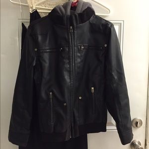 FINAL price drop! Youth boys Leather Jacket.