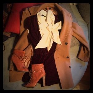 Deep V velvet romper with cap sleeves