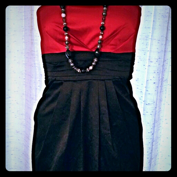 Strapless empire waist dress