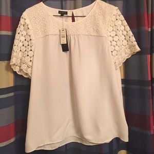 Talbots lace blouse