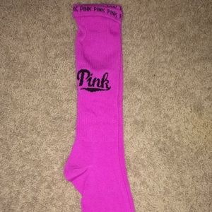 FINAL PRICE!! Pink Victoria secret knee high socks