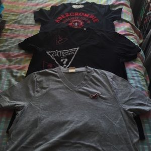 Men's Shirts (Abercrombie, Guess, Hollister)