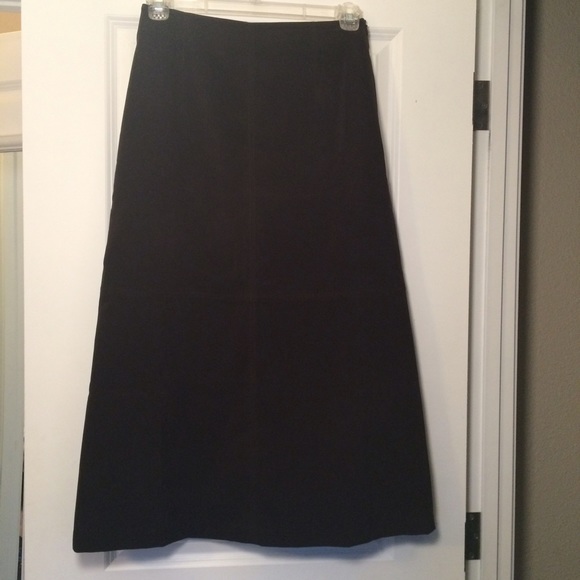 Casual Corner dark brown long skirt