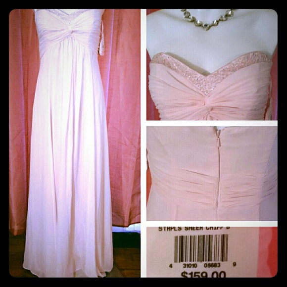 Strapless floor length gown